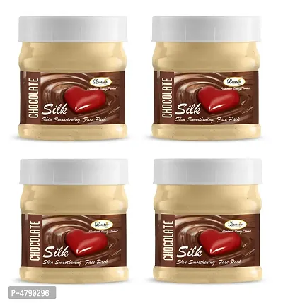 Luster Chocolate Silk Face Pack (Paraben & Sulfate Free) Pack of 4-500g each