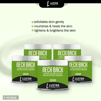 Luster Cosmetics Neck Back (Light & Brightens Skin Tone) Cream (Pack Of 5-100g Each)-thumb0