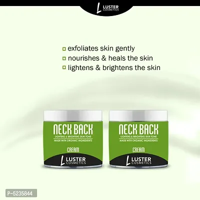 Luster Cosmetics Neck Back (Light & Brightens Skin Tone) Cream (Pack Of 2-100g Each)-thumb0