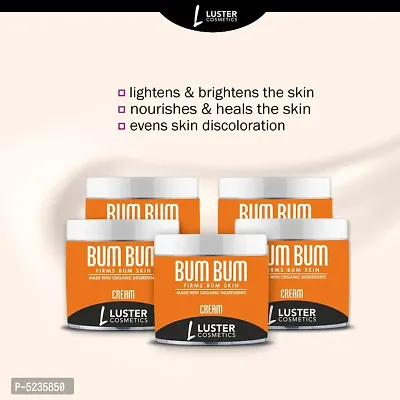 Luster Cosmetics Bum Bum (Firms Bum Skin) Cream (Pack Of 5-100g Each)-thumb0