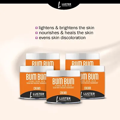 Luster Cosmetics Bum Bum (Firms Bum Skin) Cream (Pack Of 5-100g Each)