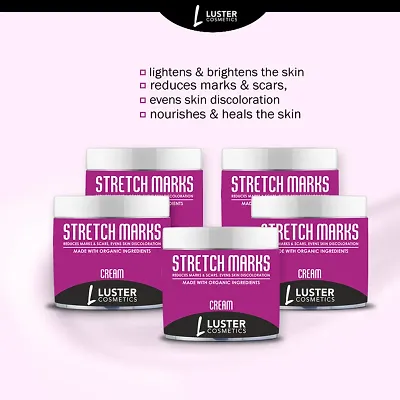 Luster Cosmetics Stretch Marks (Reduces Marks & Scars) Cream (Pack Of 5-100g Each)