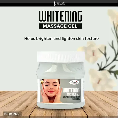 Luster Whitening Massage Gel | Helps Brighten  Lighten Skin | Face  Body Massage Gel | Massage Gel For Full Body | For Women  Men | All Skin Types | Paraben  Sulfate Free - 500 ml
