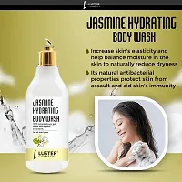 Jasmine Hydrating Body Wash | For Men  Women | 100% Natural Moisturizer Shower Gel | Body Wash For All Skin Types | Deeply Hydrates | Paraben  Sulphate Free -300Ml (Pack Of 2)-thumb1