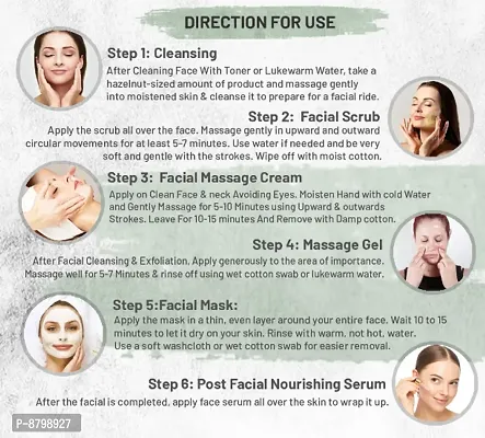 Luster Papaya Frucare Facial Kit | 6 Step Facial Kit | Single Use Mini Facial Kit | Clears Blemishes | Facial Kit For Glowing Skin | For Women  Men (Paraben  Sulfate Free) ndash; 40g-thumb5