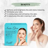 Luster Anti Pimple Facial Kit and Insta Glow Facial Kit | 6 Step Facial Kit | Single Use Mini Facial Kit | For Women and Men | Paraben Free- 40g Each-thumb2