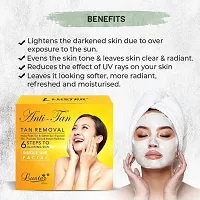 Luster Anti Tan Facial Kit and Radiant Gold Facial Kit | 6 Step Facial Kit | Single Use Mini Facial Kit | For Women and Men | Paraben Free- 40g Each-thumb1