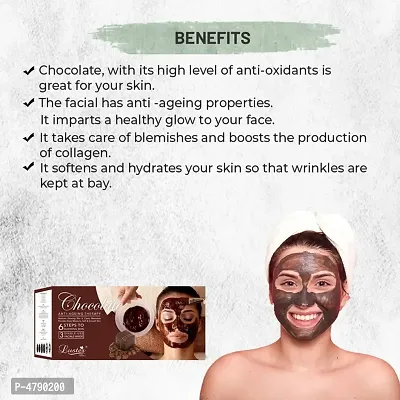 Luster Chocolate Facial Kit for Nourishing Glow (Paraben  Sulfate Free) Pack of 4-115g each-thumb2