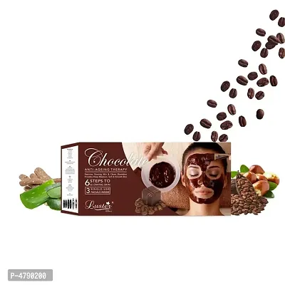 Luster Chocolate Facial Kit for Nourishing Glow (Paraben  Sulfate Free) Pack of 4-115g each-thumb5