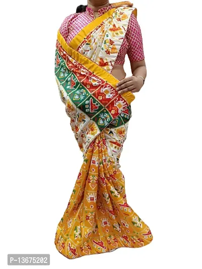 Trendy Women  Saree with Blouse piece-thumb0