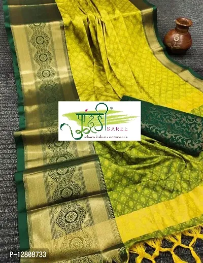 Womens Soft Cotton Silk Saree With Unstitched Blouse Piece