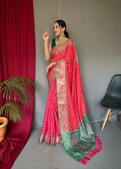  Silk Blend Saree with Blouse piece 