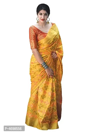 Women Pure Banarasi Silk Patola Saree With Blouse Piece