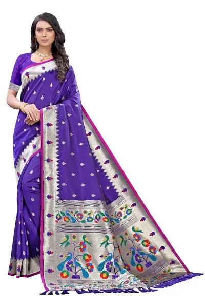 Beautiful Pure Silk Paithani Weaving Sarees