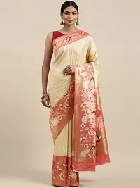 Women Pure Paithani Silk Saree With Blouse Piece-thumb1