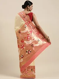 Women Pure Paithani Silk Saree With Blouse Piece-thumb2