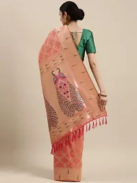 Womens Paithani Silk Saree With Unstitched Blouse Piece-thumb2