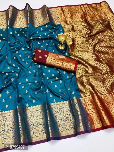 Pure Banarasi Silk Saree With Blouse Piece-thumb0