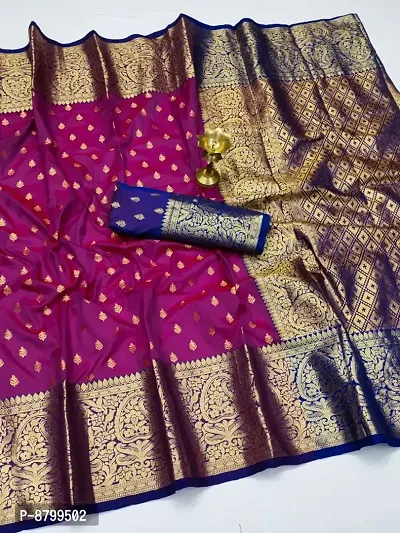 Pure Banarasi Silk Saree With Blouse Piece-thumb0