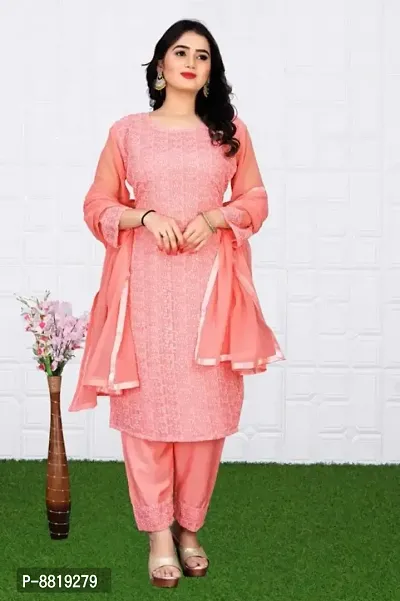 Fancy Georgette Unstitched Dress Material for Women