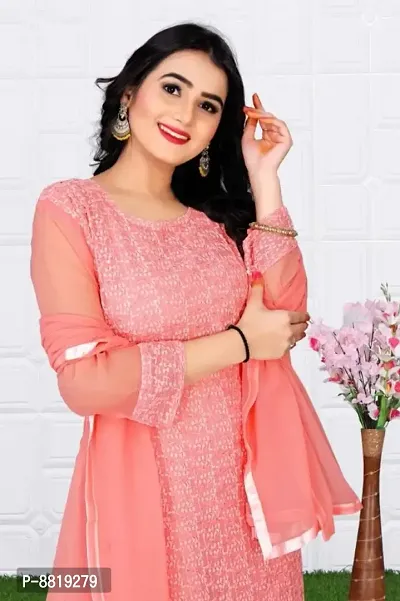 Fancy Georgette Unstitched Dress Material for Women-thumb3