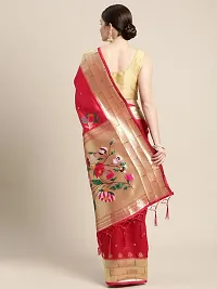 Silk Saree With Unstitched Blouse Piece-thumb1