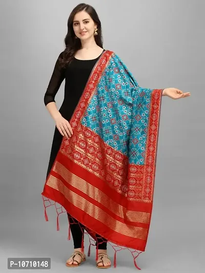 Womens Banarasi Silk Dupatta-thumb0