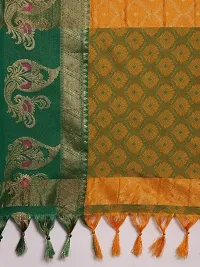 Women Soft Cotton Silk Saree With Unstitched Blouse Piece-thumb3