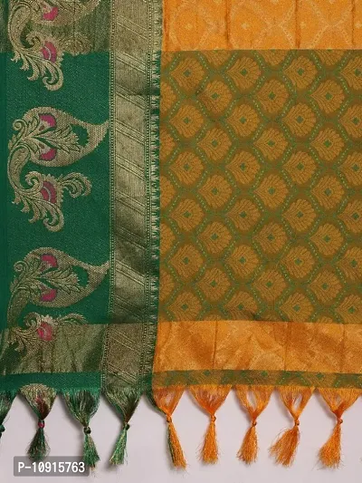 Women Soft Cotton Silk Saree With Unstitched Blouse Piece-thumb4