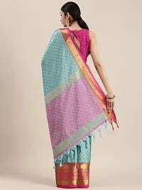 Women Soft Cotton Silk Saree With Unstitched Blouse Piece-thumb1