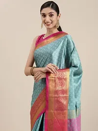 Women Soft Cotton Silk Saree With Unstitched Blouse Piece-thumb2