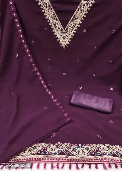 Classic Embroidered Dress Material with Dupatta for Women-thumb4