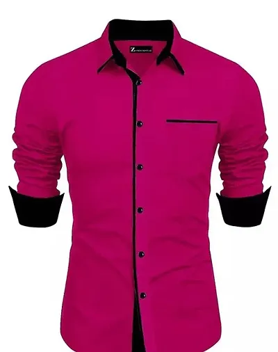 Trendy Cotton Blend Long Sleeves Casual Shirt 