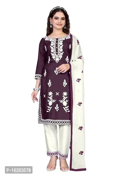 Women Stylish  Purple Printed Rayon Kurta-thumb0