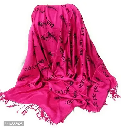 Elite Pink Cotton Silk  Shawls For Women-thumb0