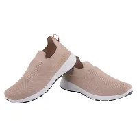 Stylish Pink Mesh Solid Running Shoes For Women-thumb3
