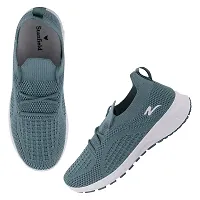 Stylish Multicoloured Mesh Solid Running Shoes For Women-thumb3