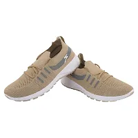 Stylish Beige Mesh Solid Running Shoes For Women-thumb4
