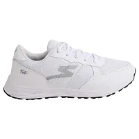 Stylish White PU Solid Running Shoes For Men-thumb3