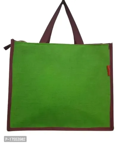 Nidhi's : WORLD OF CREATION Eco-Friendly Jute Carry Bag | Lunch Box Bag | Jute Tote Bag for Men  Women | Shopping Bag | Multipurpose Handbags for Women-thumb2