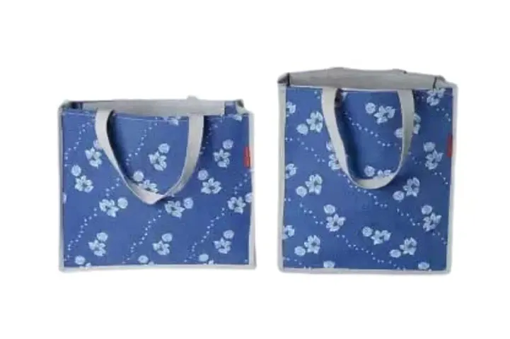 Nidhi's : WORLD OF CREATION Eco-Friendly Jute Carry Bag | Lunch Box Bag | Jute Tote Bag for Men  Women | Shopping Bag | Multipurpose Handbags for Women  Men Pack of 2