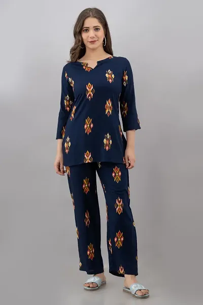 Printed Night Suit For Women