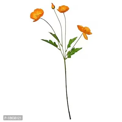 Premium Quality Artificial Flower, In-Outdoor-Poppy Orange