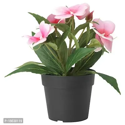 Premium Quality Artificial Potted Plant, In-Outdoor-Balsam Pink