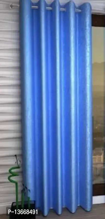 Elegant Polyester Semi Transparent Door Curtain Single Curtain