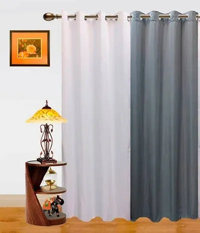 5 fT Polyester Eyelet Fitting Curtains Set Of 2 Vol 1
