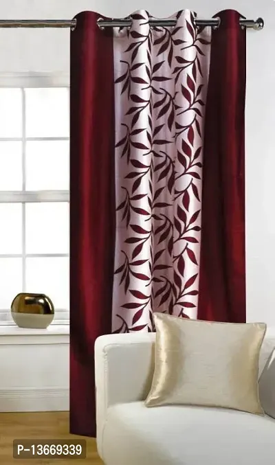 Elegant Polyester Semi Transparent Door Curtain Single Curtain-thumb0