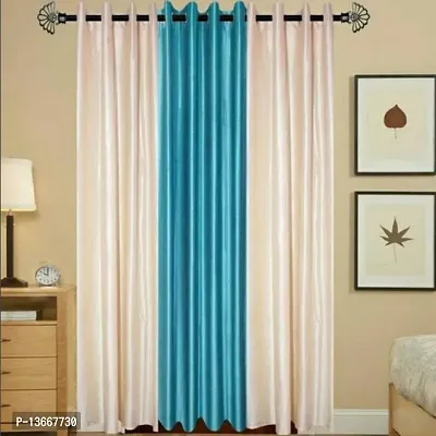 Elegant Polyester Window Curtains- Pack Of 3-thumb0