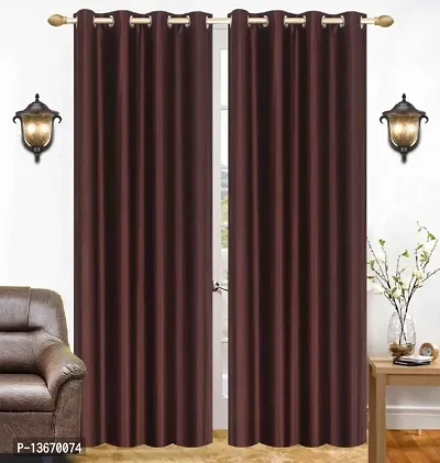 Elegant Polyester Long Door Curtain - Pack Of 2