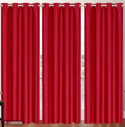 Elegant Polyester Door Curtain- Pack Of 3